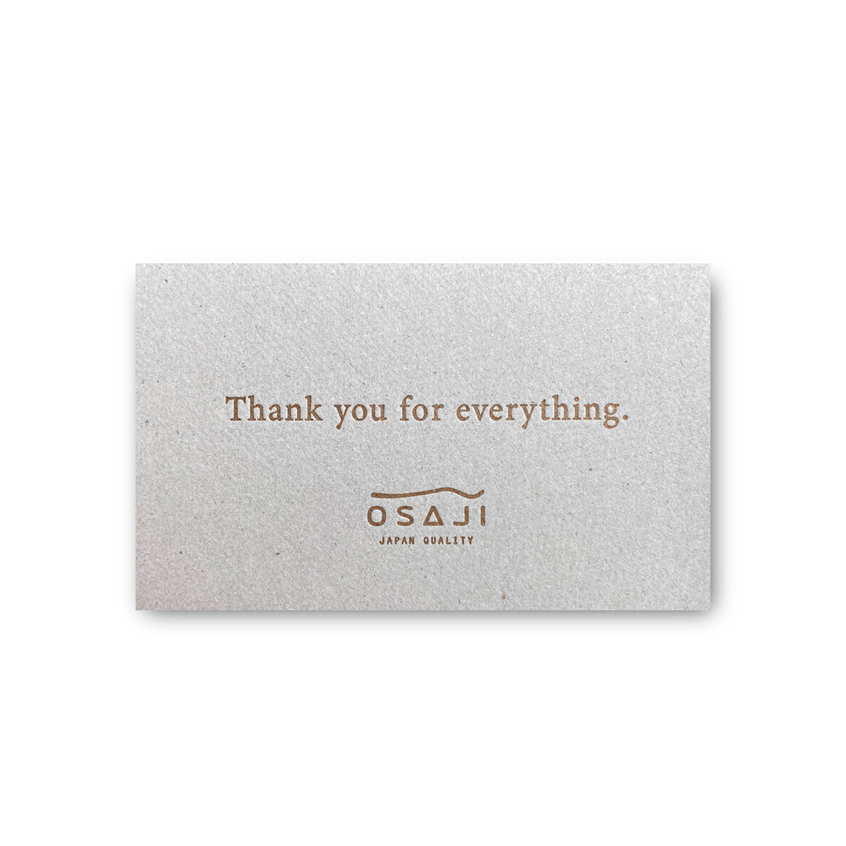 ステッチクラフト ギフト袋 M × メッセージカード(Thank you)