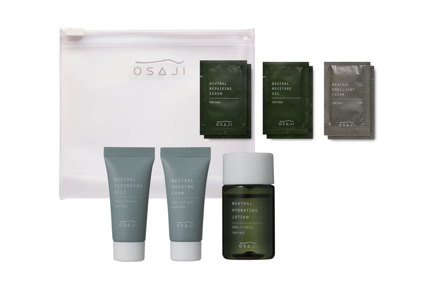 オサジ ニュートラル スキンケア トライアルセット – OSAJI