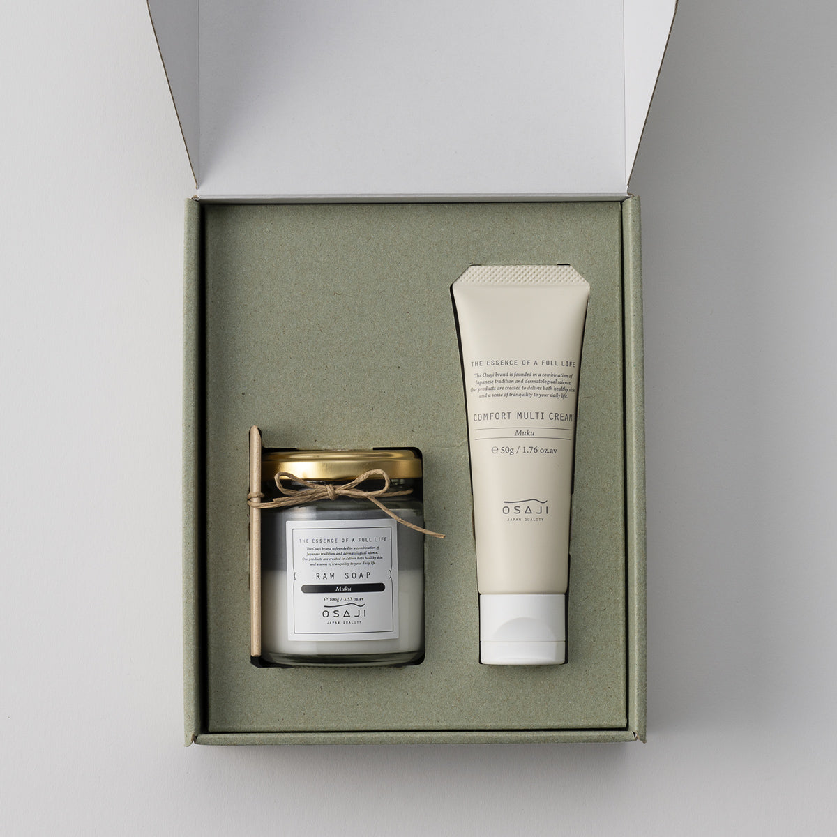 ローソープ＆マルチクリーム ギフトセット（ローソープMuku・コンフォートマルチクリーム 50g）